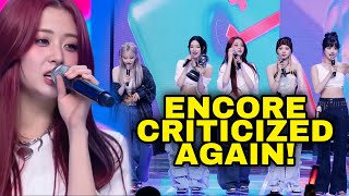 LE SSERAFIM criticized for their encore again kpop [upl. by Rotce]