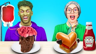 123 GO BARU Tantangan Memasak Aku VS Nenek VS Zombie  Mana yang Akan Kamu Makan [upl. by Eniladam]