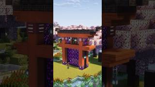 Minecraft  Torii Gate Nether Portal Japanese Version shorts [upl. by Eenaej624]