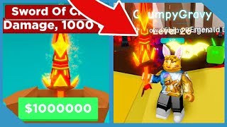 Buying the Max Power Sword in Roblox Adventure Simulator [upl. by Allemahs]