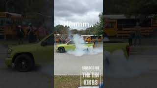 burnouts More TheTinKings pickuptruck carshow hotrod trucks customcars carsandcoffee [upl. by Rocky]