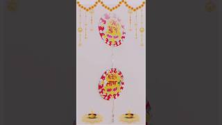 Diy Diwali wall hanging paper craft shorts [upl. by Latvina]