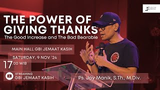 Ps Joy Manik STh MDiv  Ibadah Kaum Muda  09 November 2024 [upl. by Truda]