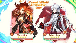 WORST NEWS FOR F2P ARLECCHINO RERUN ALONGSIDE MAVUIKA BANNER  Genshin Impact [upl. by Adeys]