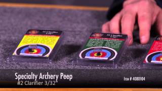 Specialty Archery Peep Clarifiers Review at LancasterArcherycom [upl. by Ardnued]