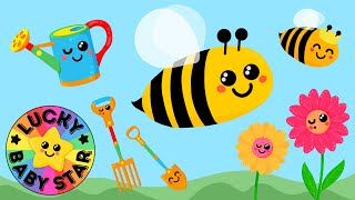 Summer Bees  Baby Sensory Nature Adventure in the Flower Garden with Happy Honeybees amp Friends [upl. by Selestina]