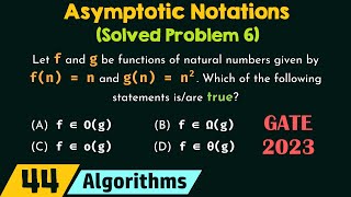 Asymptotic Notations Solved Problem 6 [upl. by Hardunn634]