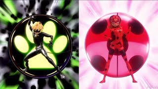 CAT NOIR VS SCARABELLA TRANSFORMATION COMPARISON MIRACULOUS LADYBUG [upl. by Winifred]