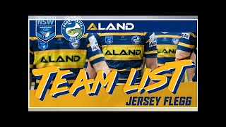 Eels Jersey Flegg Team List  Elimination Final [upl. by Khichabia]