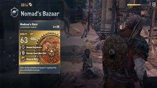 Assassins Creed Origins Best Legendary Shield  Medusas Gaze [upl. by Demetrius]