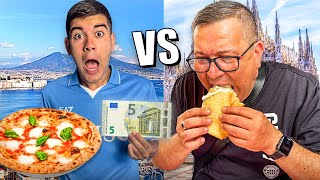 🍕 COSA MANGI con 5€ a NAPOLI vs MILANO 💰 [upl. by Daughtry553]