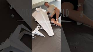 THE BIGGEST STAR WARS ORIGAMI STAR DESTROYER  DIY STAR DESTROYER ORIGAMI TUTORIAL STAR WARS COSPLAY [upl. by Sioux]