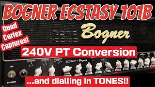 Bogner Ecstasy 101B  240V PT Conversion and dialling in TONES [upl. by Ssej]