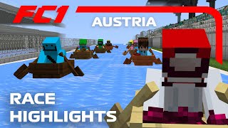 Minecraft F1 Boat Race  Austrian GP 2021 [upl. by Yenahc]