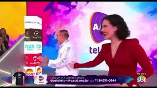 Renato Aragão pela primeira vez ao vivo no Teleton [upl. by Haida814]