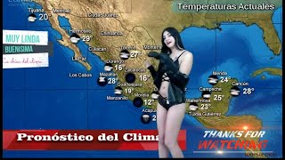 belleza mexicana ✨La hermosa mexicana 🇲🇽 ✨ ♥️  La chica desnudo del clima [upl. by Plunkett]