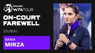 Sania Mirzas emotional final words as she retires from tennis  2023 Dubai Farewell Ceremony [upl. by Kiyohara]