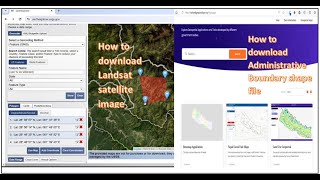 How to download Landsat8 satellite images Administrative Boundary of Nepal and clip out AOI [upl. by Nosnorb391]