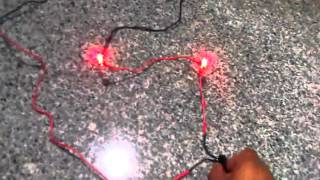 Basic LED light circuit no resistor [upl. by Ahseina854]