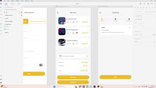 Adobe xd uiux mobile design application store part 2 [upl. by Adnilak]