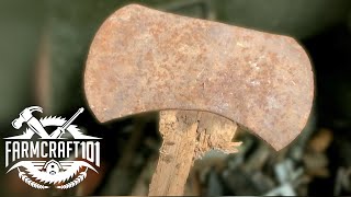 Rusty Axe Restoration FarmCraft101 [upl. by Wendell504]