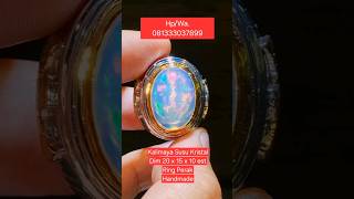 Kalimaya Susu Kristal Dim 20x15x10 est Ring Perak Handmade kalimaya opal [upl. by Sollows403]