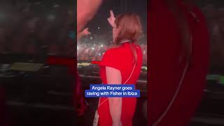 Angela Rayner goes raving with Fisher in Ibiza 🎉 [upl. by Annahavas]