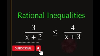 Solving Rational Inequalities [upl. by Coy832]