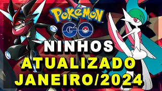 NINHOS POKÉMON GO JANEIRO 2024 ATUALIZADOS ATÉ 31 DE JANEIRO [upl. by Lyj]