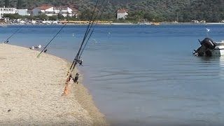 Porto Koufo Sithonia Greece Fishing in harbour near Toroni Πόρτο Κουφό [upl. by Aniuqal]