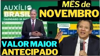 URGENTE CALENDÁRIO ANTECIPADO do AUXÍLIO BRASIL DE NOVEMBRO TEM NOVOS ADICIONAIS SAIBA AGORA [upl. by Elockin]