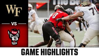 Wake Forest vs NC State Game Highlights  2024 ACC Football [upl. by Nealon]