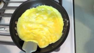 How To Make The Perfect Egg Omelette No Flip Technique [upl. by Anyrtak]