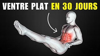 Ventre Plat en 1 Mois à la Maison  Les 6 Meilleurs Exercices [upl. by Cherish279]