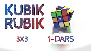 Kubik rubik 3x3 formula  1dars [upl. by Nitram]