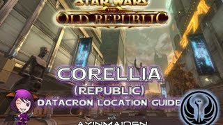 SWTOR  Corellia Republic Datacron Location Guide [upl. by Marguerie]