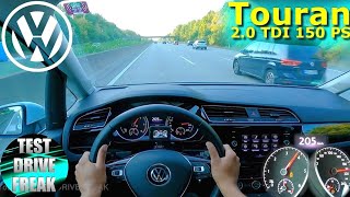 VW Touran 20 TDI 103kW acceleration [upl. by Tolland]