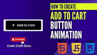 Animated Add to Cart Button using HTML CSS amp JavaScript  Easy Web Design Tutorial [upl. by Fesoy469]