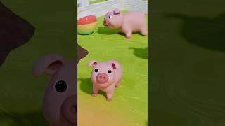 Pingo the Piggy 🐷  PINGO  SingAlong Animal Rhymes for Kids shorts dinoland [upl. by Nellad]