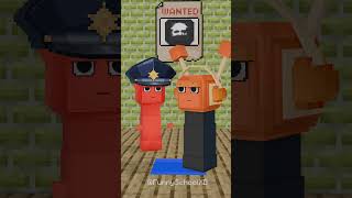 Help Police Raddy find the Oran impostor 😱 shorts sprunki minecraft [upl. by Blockus]