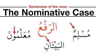 Declension of Nouns  الاعراب في الأسماء  The Nominative Case  الرّفع [upl. by Notwen]