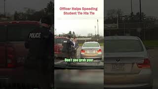 Officer Helps Speeding Student Tie His Tie [upl. by Chuck]