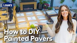 How to DIY Custom Painted Pavers  The Weekender Essentials [upl. by Sabra]