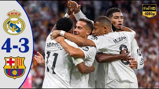 Real Madrid vs Barcelona  LALIGA 2024  Mbappe Free Kick Goal  Highlights amp All Goals 2024 [upl. by Alahs506]