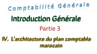 3 comptabilité générale  Introduction générale partie 3 plan comptable marocain [upl. by Melosa]