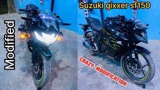 Suzuki Gixxer SF 150 Modified 😳  Hr76rider  Mahesh Yadav sf150 suzuki [upl. by Lozar]