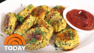 Damn Delicious Makes Crispy Zucchini Tots  TODAY [upl. by Grinnell]