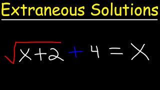 Checking For Extraneous Solutions of Radical Equations [upl. by Truelove]