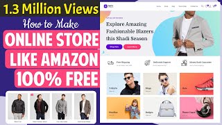 How to Create an eCommerce Website with WordPress FREE – ONLINE STORE 2022 [upl. by Cock]