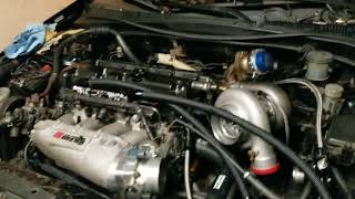 Turbo RSX Rebuild Part 9  Turbo Install and Intercooler Piping [upl. by Orian]